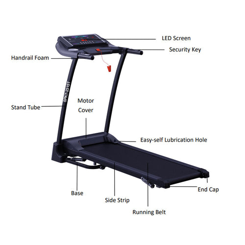 3.5HP Brushless Motor Home Treadmill – Foldable Design