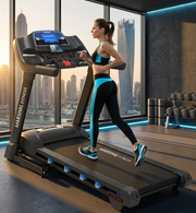 8.0HP AC TV Motorized Treadmill with USB & MP3 for Home Use
