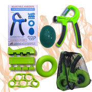 Adjustable Hand Grip Strengthener Trainer Kit for Forearm Grip - Pack of 5