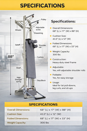 Marshal Fitness MF-0679 Commercial Pilates Reformer Machine – Full Body Core Training Equipment with Adjustable Resistance, Smooth Glide Carriage & Heavy-Duty Frame