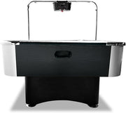 Marshal Fitness Professional 7-Foot Air Hockey Table with Electronic Bridge Scoreboard, Coin Operating System, Black and White, for School, Office, Club