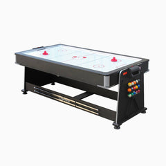 Versatile 7ft Multi-Function Game Table - Pool, Air Hockey, and Tennis in One