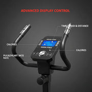 Marshal Fitness Upright Exercise Bike with 10-Level Magnetic Resistance, 5kg Internal Flywheel, Smooth & Quiet Indoor Cycling for Home Gym