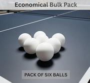 Marshal Fitness Table Tennis Balls – 6 PCS| Durable Ping Pong Balls for Training, Practice & Matches | Seamless Design for Consistent Bounce & Spin | Ideal for Indoor & Outdoor Play