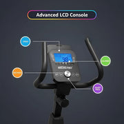 Marshal Fitness Recumbent Exercise Bike with 10-Level Magnetic Resistance, 5kg Internal Flywheel, LCD Display, Quiet Home Fitness Cycle.