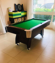Billiard Table, Pool Table Green with Ball Collection System | Available in 6Ft - 7Ft - 8Ft- 9Ft