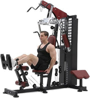 Heavy-Duty Three-Station Home Gym with 72KG Weight Stack