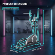 Magnetic Elliptical Trainer - 8 Levels of Resistance