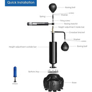 Boxing Punching Bag Stand & Adjustable Height | Mf-0747