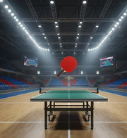 Marshal Fitness Table Tennis Bat | Professional Ping Pong Racket with High Spin, Speed & Control | Durable Red Table Tennis Racket with 2 Balls