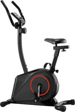 Marshal Fitness Indoor Cycling Magnetic Exercise Bike With Digital Monitor N Resistance Controller Upright with 8-Level Resistance, LCD Display, Adjustable Seat, 120KG Capacity-MF-149B