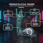 Magnetic Elliptical Trainer - 8 Levels of Resistance