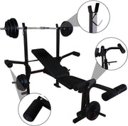 Adjustable Multifunctional Weight Lifting Bench Foldable Home Gym Workout Equipment