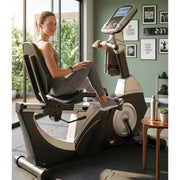 Commercial Recumbent Bike Self Generation Ergometer Trainer Bike, Gym Fitness Bike