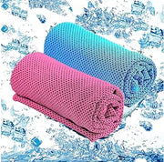 Marshal Fitness Cooling Towel - Neck Cooler Wrap for Summer Heat - Cool Bandana Scarf for Hot Weather Sports - Ice Towel Sweat Rag for Golf, Gym, Yoga, Workout Running - Mf-0160 -Green