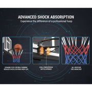 Marshal Fitness Wall Mount Basketball Hoop – Weatherproof Nylon Net, Durable PE Frame Outdoor Indoor Basketball
