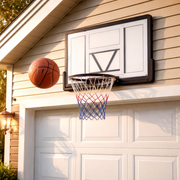 Marshal Fitness Wall Mount Basketball Hoop – Weatherproof Nylon Net, Durable PE Frame Outdoor Indoor Basketball
