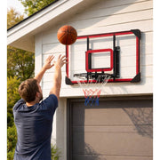 Marshal Fitness Basketball Hoop for Adults – Heavy Duty PC Backboard on Steel Frame, Indoor & Outdoor Wall Mounted Goal