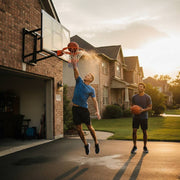 Marshal Fitness Heavy-Duty Wall Mount Basketball Hoop – Breakaway Rim, Weather-Resistant Nylon Net, Solid Steel Frame for Indoor & Outdoor Play