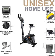 Magnetic Exercise Bike with 15 Levels of Resistance