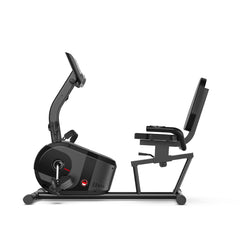 Recumbent Magnetic Exercise Bike with LCD Monitor and Adjustable Seat