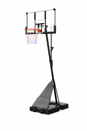 Marshal Fitness Adjustable Basketball Hoop Goal on Wheels – Shatterproof Backboard, Height Adjustable 2.30m–3.05m, Heavy-Duty Breakaway Rim