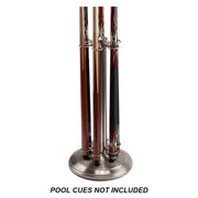 6-Cue Metal Pool Cue Floor Rack - Keep Your Cues Organized in Style