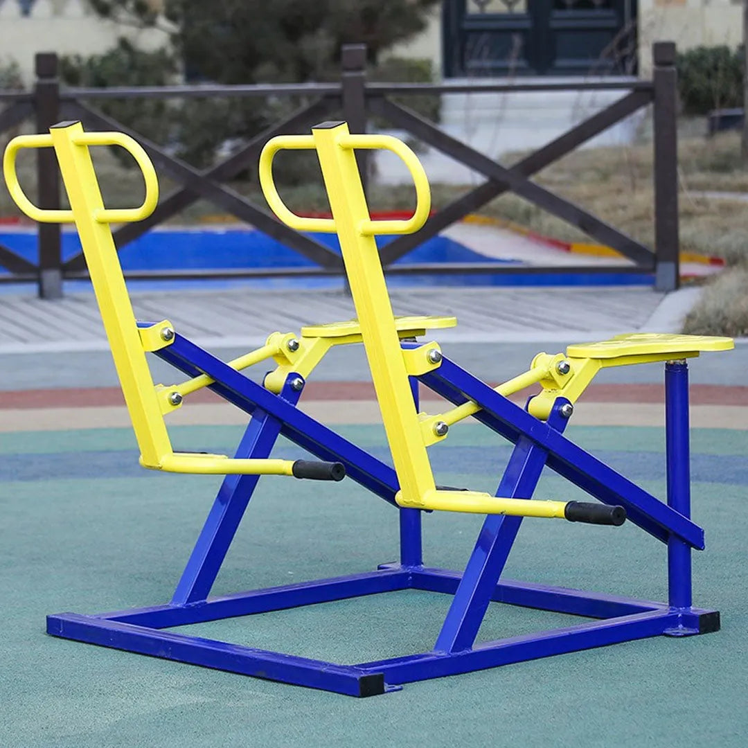 Outdoor Gym Double Kin-Riding Machine | Tandem Fitness Fun