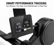 MF-1906 Magnetic + Air Rowing Machine with 32-Level Motorized Resistance, 150kg Capacity, Aluminum Rail, Full-Body Cardio Trainer