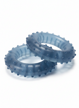 Stress Relief Massage Hand Gripper Ring – Set of 2 | Finger & Hand Strengthener for Grip Training, Therapy & Relaxation