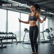 Artbell Fitness Adjustable Weighted Jump Rope with PVC Steel Wire & Bearing System – Foam Handle Skipping Rope for Home & Gym Workouts