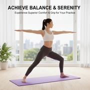 Premium NBR Yoga Mat – Non-Slip, Extra Thick & Comfortable Exercise Mat for Yoga, Pilates, and Home Workouts