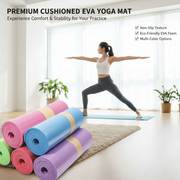 EVA Yoga Mat – Lightweight Non-Slip Exercise Mat for Yoga, Pilates, Stretching & Home Workouts