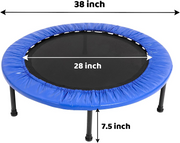 Mini Exercise Trampoline for Adults or Kids - Indoor Fitness