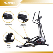Cross Trainer with 5KG Flywheel and 8 Levels of Magnetic Resistance