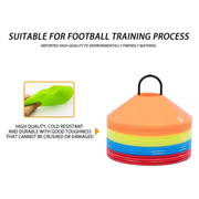 Football Training Marker Cone – Durable Pitch Marking Cone for Agility, Drills & Coaching (23 kg, 39×39×45 cm)-50 PCS