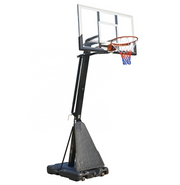 Marshal Fitness Adjustable Basketball Hoop on Wheels – Portable Height-Adjustable Goal with Shatterproof Backboard for Indoor & Outdoor Play
