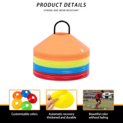 Football Training Marker Cone – Durable Pitch Marking Cone for Agility, Drills & Coaching (23 kg, 39×39×45 cm)-50 PCS