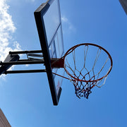 Marshal Fitness Adjustable Basketball Hoop Goal on Wheels – Shatterproof Backboard, Height Adjustable 2.30m–3.05m, Heavy-Duty Breakaway Rim