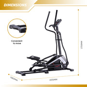 Cross Trainer with 5KG Flywheel and 8 Levels of Magnetic Resistance