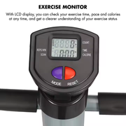 3 in1 Multi Function Stepper with Twister, Handle and Dumbbell Stepper for Exercise