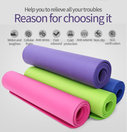 Premium PVC Yoga Mat – Non-Slip, Durable & Comfortable Exercise Mat for Yoga, Pilates, Home Workouts, and Fitness