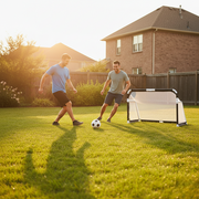 Marshal Fitness Portable & Foldable Football Goal Post – Easy Setup Soccer Net for Outdoor Training