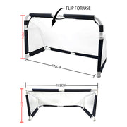 Marshal Fitness Portable & Foldable Football Goal Post – Easy Setup Soccer Net for Outdoor Training