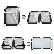 Marshal Fitness Portable & Foldable Football Goal Post – Easy Setup Soccer Net for Outdoor Training