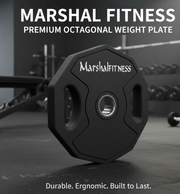 Marshal Fitness Olympic Weight Plate – Olympic Standard Plates for Strength Training & Powerlifting