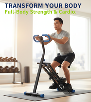 Vertical Climber Stepper – Foldable Manual Cardio Machine for Home Workout