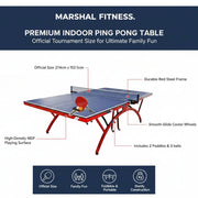 MDF Board Table Tennis with PVC Wheel | MF-02700TT