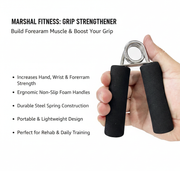 Hand Grip Exerciser for Strength Training – Durable PP & Steel Grip Strengthener with Comfortable NBR Handles