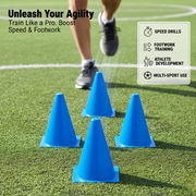 Training Cone Barrier Set – Durable Football & Skating Marker Cones for Agility, Speed & Field Drills